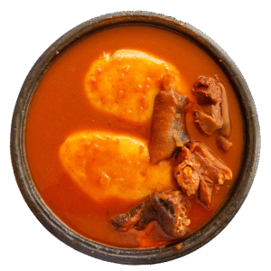 Fufu with light soup