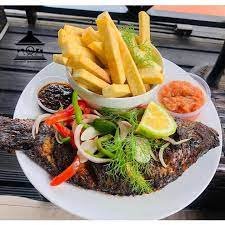 French Fries with Grilled Tilapia